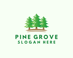 Pine - Pine Tree Forest logo design