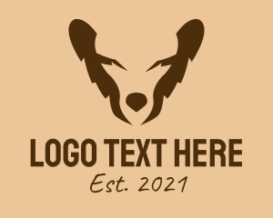 Brown Wild Bear logo design