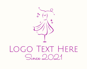 Second Hand - Fashion Dress Mannequin logo design