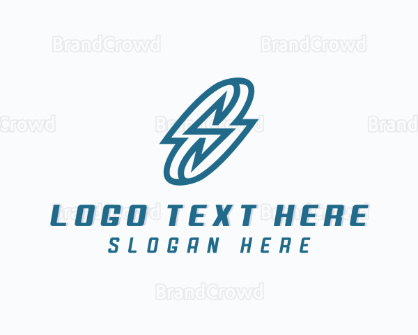 Lightning Bolt Letter S Logo