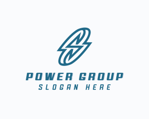 Power Cable - Lightning Bolt Letter S logo design