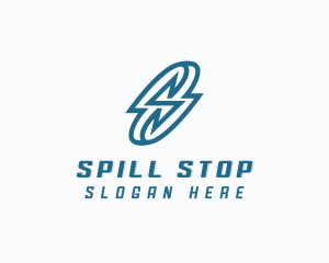 Lightning Bolt Letter S logo design