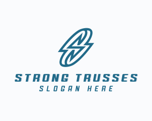 Lightning Bolt Letter S logo design