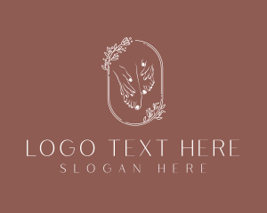 Floral Foot Massage Therapy logo design