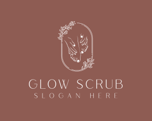 Exfoliation - Floral Foot Massage Therapy logo design