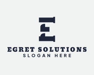 Marketing Agency Letter E logo design