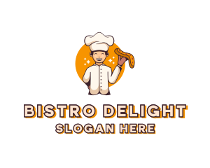 Pizza Chef Culinary logo design