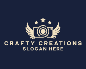 Hobby - Camera Wings Photography logo design