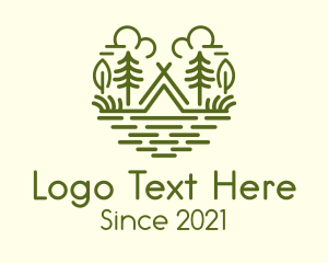 Tribe - Tepee Forest Campsite logo design