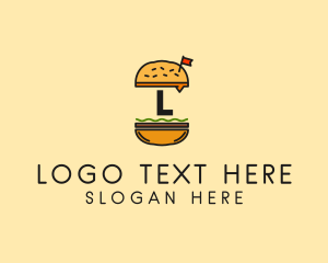Food Delivery - Burger Sandwich Resto logo design