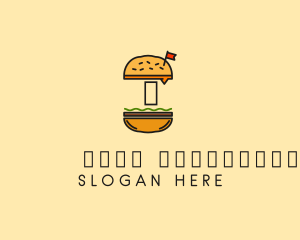 Burger Sandwich Resto logo design