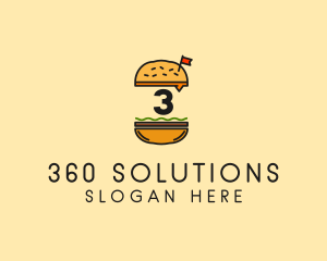 Burger Sandwich Resto logo design