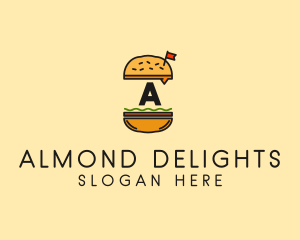 Burger Sandwich Resto logo design