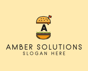 Burger Sandwich Resto logo design