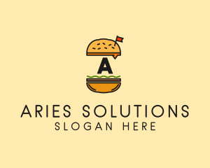 Burger Sandwich Resto logo design