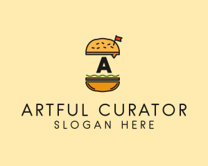 Burger Sandwich Resto logo design