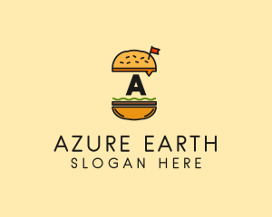 Burger Sandwich Resto logo design