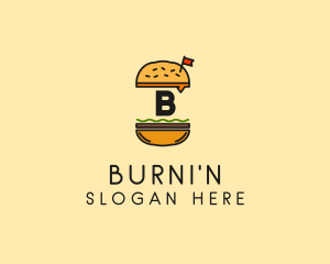 Burger Sandwich Resto logo design