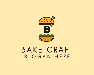 Burger Sandwich Resto logo design