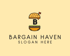 Burger Sandwich Resto logo design