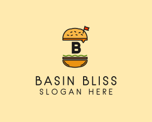 Burger Sandwich Resto logo design