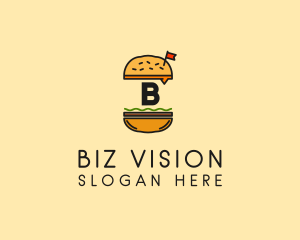 Burger Sandwich Resto logo design