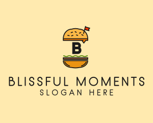 Burger Sandwich Resto logo design