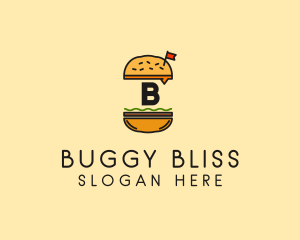 Burger Sandwich Resto logo design