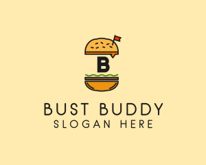 Burger Sandwich Resto logo design