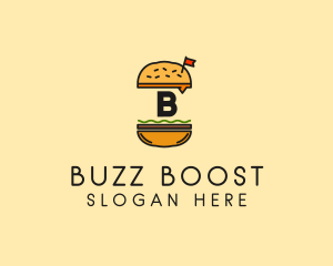 Burger Sandwich Resto logo design