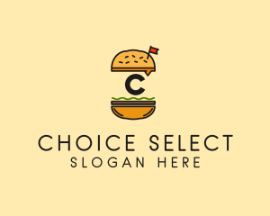 Burger Sandwich Resto logo design