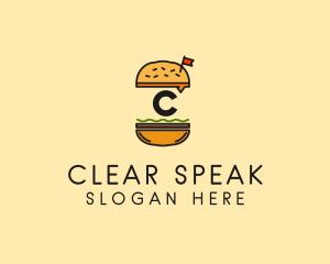 Burger Sandwich Resto logo design