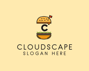 Burger Sandwich Resto logo design