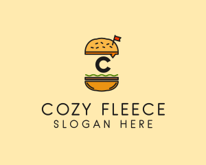 Burger Sandwich Resto logo design