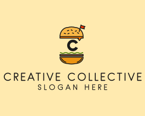 Burger Sandwich Resto logo design