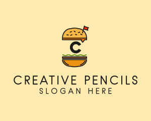 Burger Sandwich Resto logo design