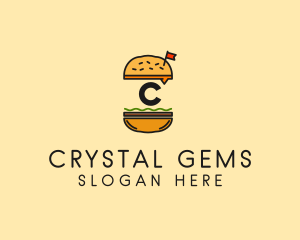 Burger Sandwich Resto logo design