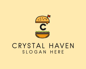 Burger Sandwich Resto logo design