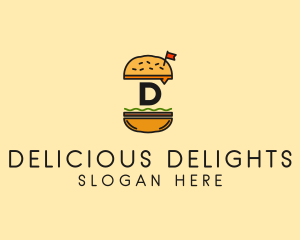 Burger Sandwich Resto logo design