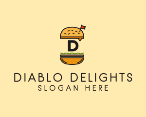 Burger Sandwich Resto logo design