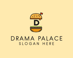 Burger Sandwich Resto logo design