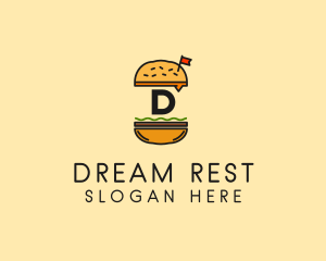 Burger Sandwich Resto logo design