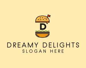 Burger Sandwich Resto logo design