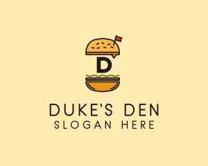 Burger Sandwich Resto logo design