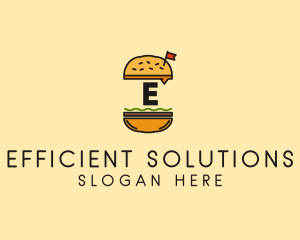 Burger Sandwich Resto logo design