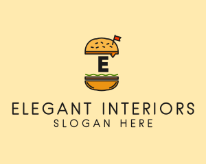 Burger Sandwich Resto logo design