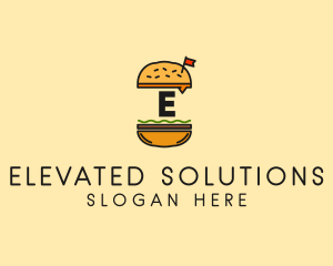 Burger Sandwich Resto logo design