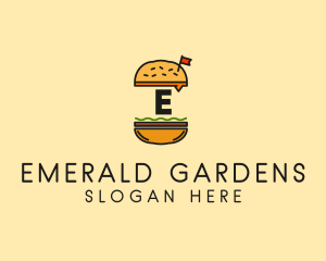 Burger Sandwich Resto logo design