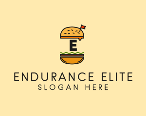 Burger Sandwich Resto logo design