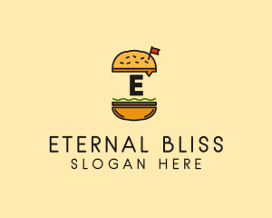 Burger Sandwich Resto logo design